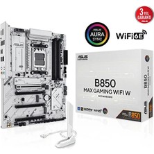 Asus B850 Max Gamıng Wıfı W Amd Soket Am5 B850 Ddr5 8000+MT/S (Oc) Wi-Fi 6e Atx Anakart (90MB1PR0-M0EAY0)