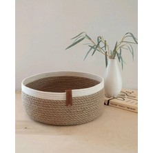Empressco Çok Amaçlı Dekoratif Organizer Hasır Sepet 25X10