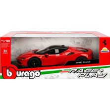 PopŞeker 1:18 Ölçek Ferrari SF90 Stradale Lisanslı Metal Model Araba - Açılır Kapılı  Araç
