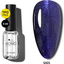 Kalıcı Oje S005, Simli Safir Mavi, 4 ml