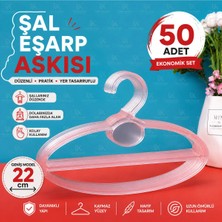 Empressco Şal Askısı Eşarp Askısı Geniş 50LI Kristal