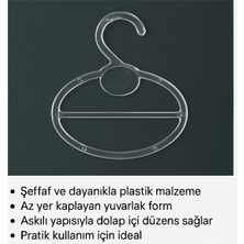 Empressco 50'li Şal Askısı | Kaymaz Plastik Şal ve Eşarp Askısı | Askılıklı Düzenleyici