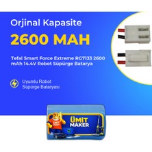 Ümit Maker Tefal Smart Force Extreme RG7133 2600 Mah 14.4V Robot Süpürge Batarya