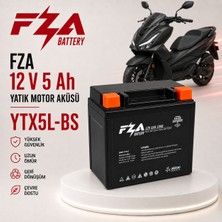 Fza 12 V 5 Ah Yatık Motor Aküsü ( YTX5L-BS )