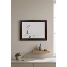 Asya Çerçeve Dekoratif Antik Desenli 21X30 A4 Sertifika Antik Desenli Plastik Fotoğraf Çerçevesi