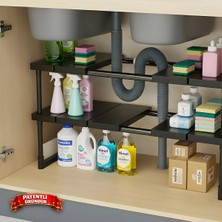 Empressco Ayarlanabilir Genişletebilir Modüler Çift Katlı Dolap Içi Düzenleyici Raf | Çok Amaçlı Raf Plastik