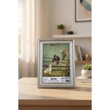 Asya Çerçeve Dekoratif Madrid 13X18 Ayaklı Camlı Gümüş Plastik Fotoğraf Çerçevesi