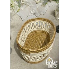 Empressco Natural, Jüt, Desenli, Sepet, Dolap Içi, Çocuk Odası, Düzenleyici, Saklama Sepeti, Ekmek Sepeti,