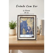 Asya Çerçeve Osmanlı Saray Serisi 18X24 cm Fotoğraf Çerçevesi Camlı Ayaklı Dekoratif Masaüstü & Duvar Tipi Plastik Çerçeve