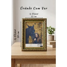 Asya Çerçeve Osmanlı Saray Serisi 13X18 cm Fotoğraf Çerçevesi Camlı Ayaklı Dekoratif Masaüstü & Duvar Tipi Plastik Çerçeve