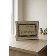 Asya Çerçeve Dekoratif Antik Desenli 21X30 A4 Sertifika Antik Desenli Plastik Fotoğraf Çerçevesi