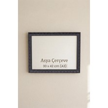 Asya Çerçeve 30 x 42 cm (A3 Ebat) Istanbul Serisi Işlemeli Camlı Oda Mutfak Salon Koridor Poster ve Resim Çerçevesi