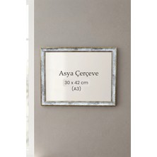 Asya Çerçeve 30 x 42 cm ( A3 Ebat ) Londra Model Antik Desenli Camlı Oda Mutfak Salon Koridor Poster ve Resim Çerçevesi