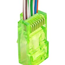OEM Yeşil Yeni Nesil Delikli RJ45 Jack Konnektör (10 Adet)