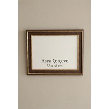 Asya Çerçeve 33 x 48 cm Selçuklu Saray Serisi Camlı Oda Mutfak Salon Koridor Poster Puzzle Forma ve Resim Çerçevesi