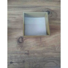 Rass 12*12*4cm 3ADET Asetat Kapaklı Kutu Hardal Sarısı Düğün Nişan Kına Hediyelik Kutu