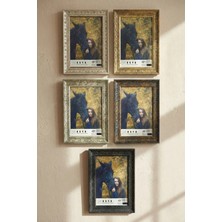 Asya Çerçeve Dekoratif Lüks Antik Işlemeli 5'li Set 10X15 Ayaklı Plastik Fotoğraf Çerçevesi