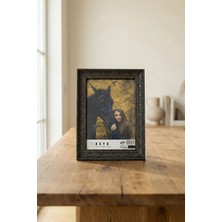 Asya Çerçeve Dekoratif Lüks Antik 10X15 Koyu Lacivert Plastik Fotoğraf Çerçevesi