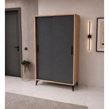 Afilli Freya Antrasit Portmanto MDF 178 cm Yükseklik 90 cm Genişlik 40 cm Derinlik Klasik Tasarım