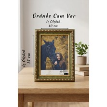 Asya Çerçeve Osmanlı Saray Serisi 10X15 cm Fotoğraf Çerçevesi Camlı Ayaklı Dekoratif Masaüstü & Duvar Tipi Plastik Çerçeve