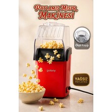 Gulony Mısır Patlatma Makinesi - Yağsız Pişirme Ev Tipi 5 Dakikada Hızlı Popcorn Patlatma Makinesi