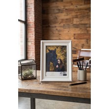 Asya Çerçeve Elit Seri 13 X18 Beyaz Fotoğraf Çerçevesi Camlı Dekoratif Duvar&masa Plastik Çerçeve