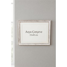 Asya Çerçeve 33 x 48 cm Londra Model Antik Desenli Camlı Oda Mutfak Salon Koridor Avukat Ruhsatnamesi Poster ve Resim Çerçevesi