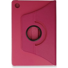 Bucuks Newface Samsung Galaxy Tab A9 Plus Kılıf 360 Tablet Deri Kılıf - Pembe
