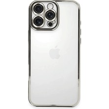 Bucuks Newface Apple iPhone 16 Pro Kılıf Razer Lensli Silikon - Gümüş
