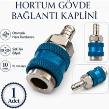 Badem10 (1 Adet) Rulmanlı Jak Bağlantı Erkek Metal Kaplin Hortum Pnömatik Hava Tabancası Bağlantı 1/2 PN25