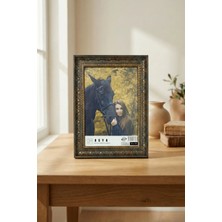 Asya Çerçeve Dekoratif Lüks Antik 13X18 Gold Lacivert Plastik Fotoğraf Çerçevesi