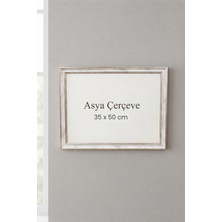Asya Çerçeve 35 x 50 cm Londra Model Antik Desenli Camlı Oda Mutfak Salon Koridor Poster ve Resim Çerçevesi