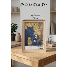 Asya Çerçeve Antik Zarif 15X21 cm Fotoğraf Çerçevesi Camlı Ayaklı Dekoratif Masaüstü & Duvar Tipi Plastik Çerçeve