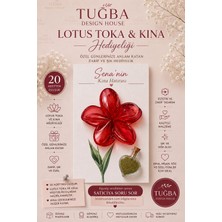 Tuğba Design House Kişiye Özel Lotus Toka ve Kına Hediyeliği Kına Gecesi Hatırası 20 Adet