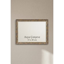 Asya Çerçeve 33 x 48 cm Istanbul Serisi Işlemeli Camlı Oda Mutfak Salon Koridor Avukat Ruhsatnamesi Poster ve Resim Çerçevesi