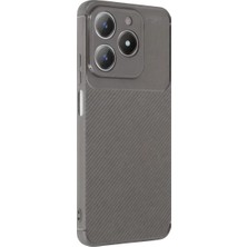 Bucuks Newface Realme C61 Kılıf Auto Focus Karbon Kapak - Gri