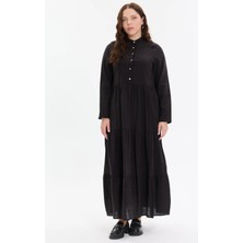 Kado Moda Hakim Yaka Kat Kat Kadın Elbise