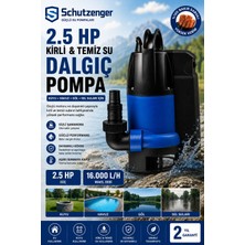 SCHUTZENGER German Bakır Sargı 2 Hp Gizli Şamandıralı 1.5 Kw Kirli Temiz Yüzme Havuzu Gölet Sel Su Pompası