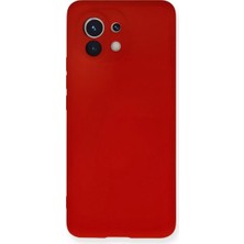 Bucuks Newface Xiaomi Mi 11 Kılıf Nano Içi Kadife Silikon - Kırmızı