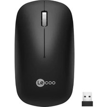 TeknoKapsül Lenovo Lecoo WS214 2.4ghz Kablosuz 1200DPI Siyah Optik Mouse