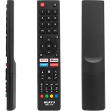 TeknoKapsül Huayu RM-L1718 Saba-Bravis-Changhong Netflix- Youtube- Prime Video- Google Play Tuşlu Universal Lcd-Led Tv Kumanda