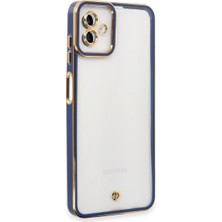 Bucuks Newface Samsung Galaxy A04 Kılıf Liva Lens Silikon - Mavi