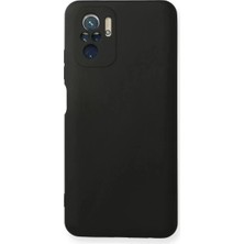 TeknoKapsül Newface Xiaomi Redmi Note 10 Kılıf Nano Içi Kadife Silikon - Siyah