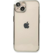 Bucuks Newface Apple iPhone 14 Plus Kılıf Razer Lensli Silikon - Gümüş