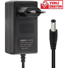 TeknoKapsül Weko 12 Volt - 1.5 Amper 5.5*2.5 Uçlu Yerli Üretim Plastik Kasa Priz Tipi Adaptör