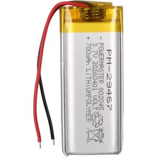 TeknoKapsül Powermaster 802045 3.7V 700MAH Lityum Polimer (Li-Po) Batarya Ciklet Pil