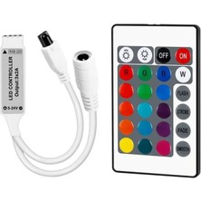 TeknoKapsül Powermaster 5-12-24 Volt 3x2 Amper Mini 24 Tuşlu LED Rgb Kontrol Cihazı