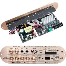 TeknoKapsül Magicvoice D90 2.1 Kanal 200W Profesyonel Amfi Kartı Bluetooth USB Rca Subwoofer Kontrollü