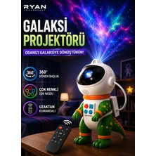 Ryan Gece Lambası Yıldız Projektör Astronot Işıklı Galaksi Samanyolu Projeksiyon Kumandalı