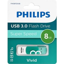 TeknoKapsül Philips FM08FD00B Vivid 8gb USB 3.0 Super Speed Flash Bellek